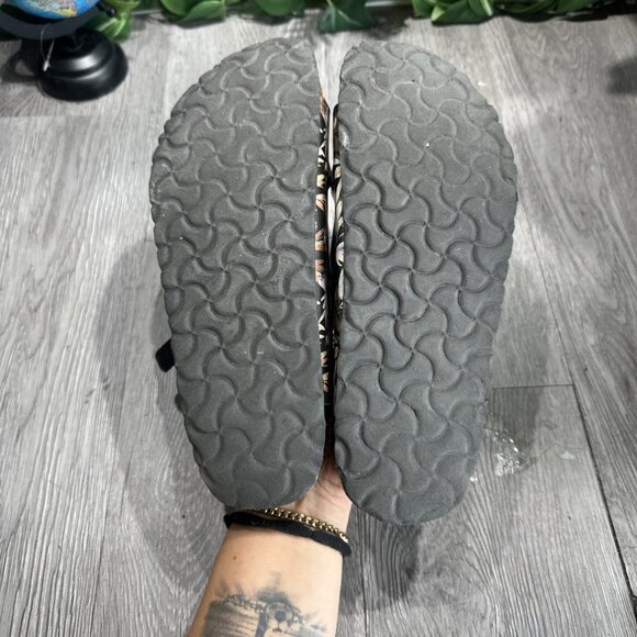 Birkenstock Florida Floral Black Sandals Women’s EU 39 US 8-8.5 Soft Bed - Picture 7 of 9